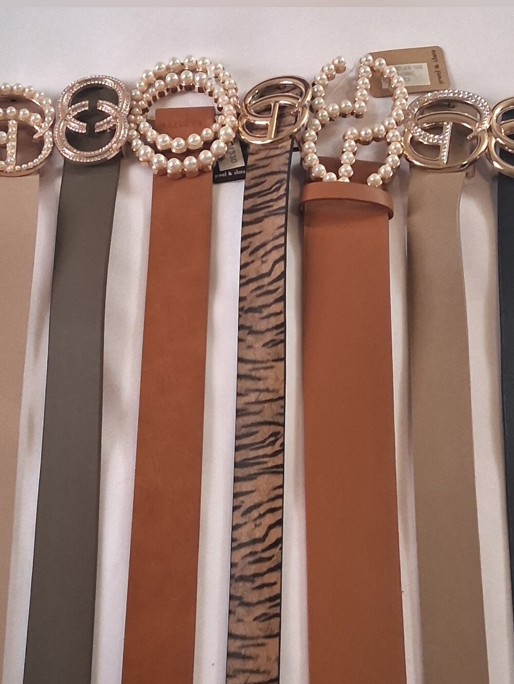 Fashion Belts, Faux Pearls, Rhinestones, Embellished NWT